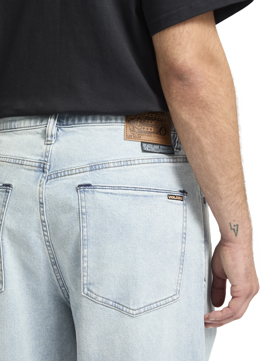 Volcom BILLOW DENIM pantalón tejano hombre detail 3 | DESERT DIRT INDIGO