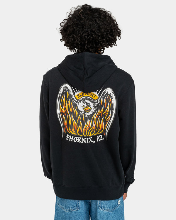 Element Phoenix Kapuzenpullover – Feuersteinschwarz