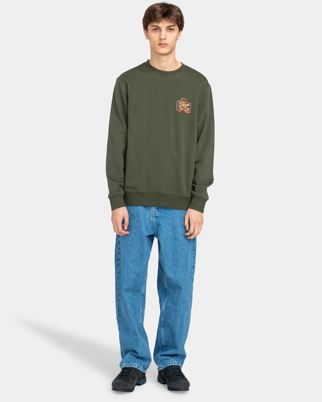 Element Skateboards x Timber Traveller Sweatshirt – Forest Night