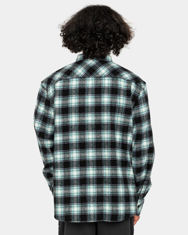 Element Lumber Classic Flannel Shirt - Lumber Plaid Black/Mineral