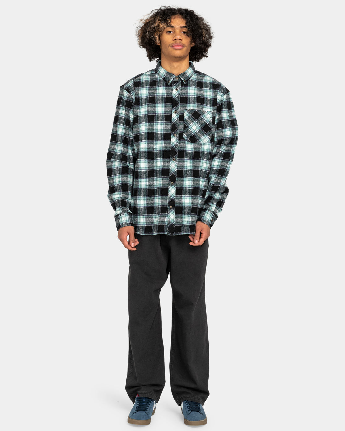Camisa de franela Element Lumber Classic - Lumber Plaid Black/Mineral | Camisas de hombre | Camisas de manga larga | CAMISAS QUE NOS GUSTAN | Element | surfdevils.com