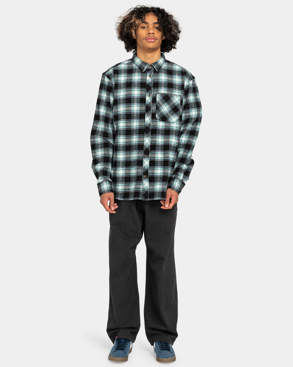 Chemise en flanelle classique Element Lumber - Lumber Plaid Noir/Minéral