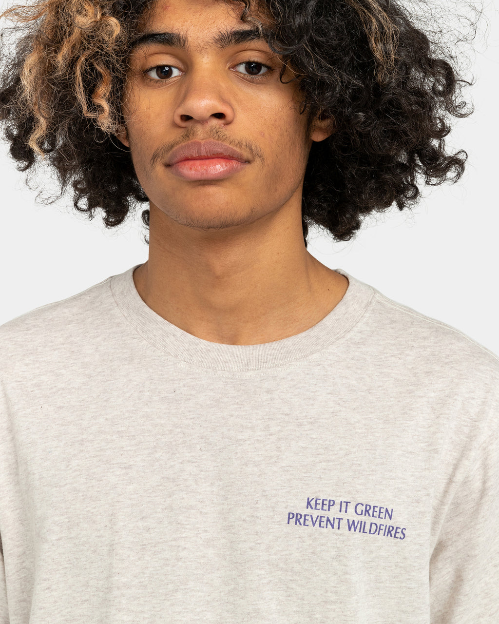 T-shirt Smokey Bear x Element Forest Future - Grigio erica