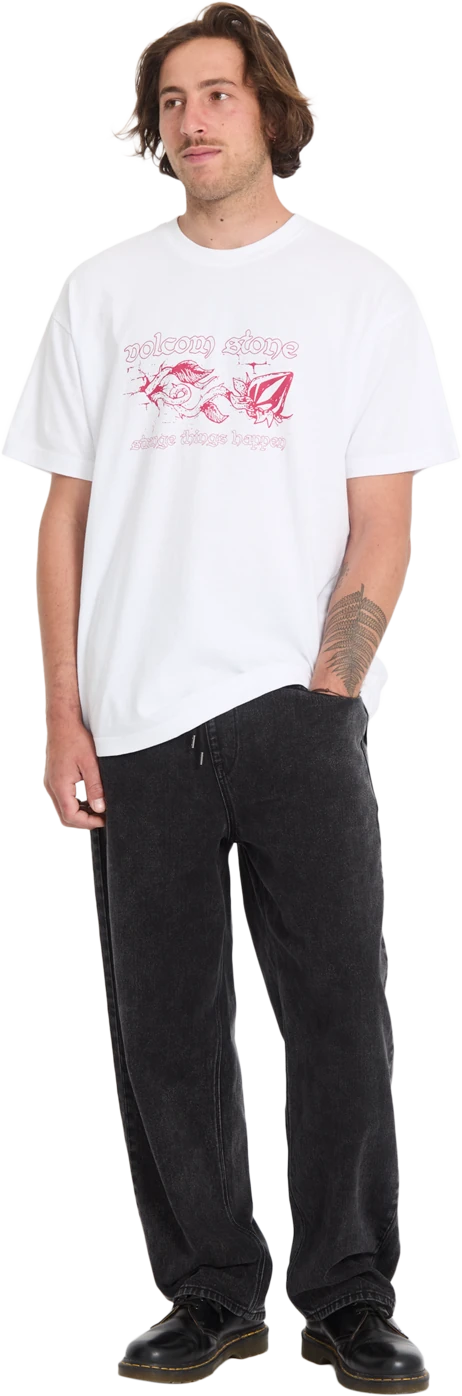 Volcom INGROW LSE SST camiseta manga corta hombre detail 4 | White
