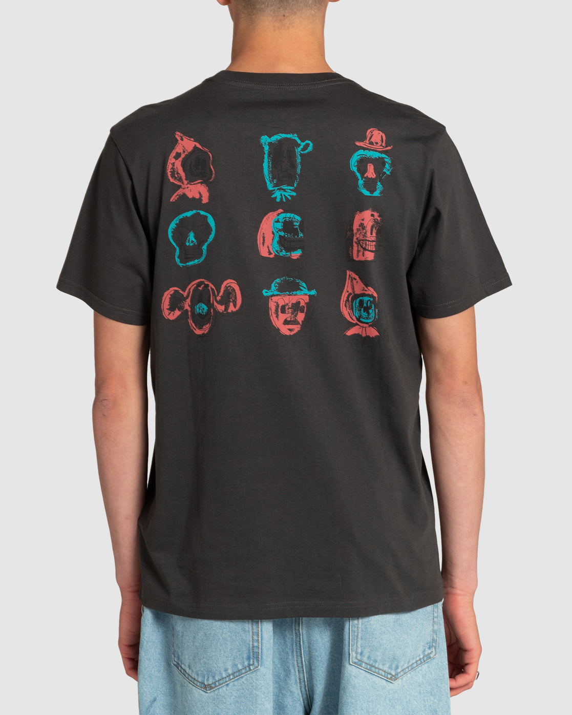 T-shirt Rvca Dmote Guy SS Pirate Noir | Nouveaux produits | Produits les plus récents | Produits les plus vendus | surfdevils.com