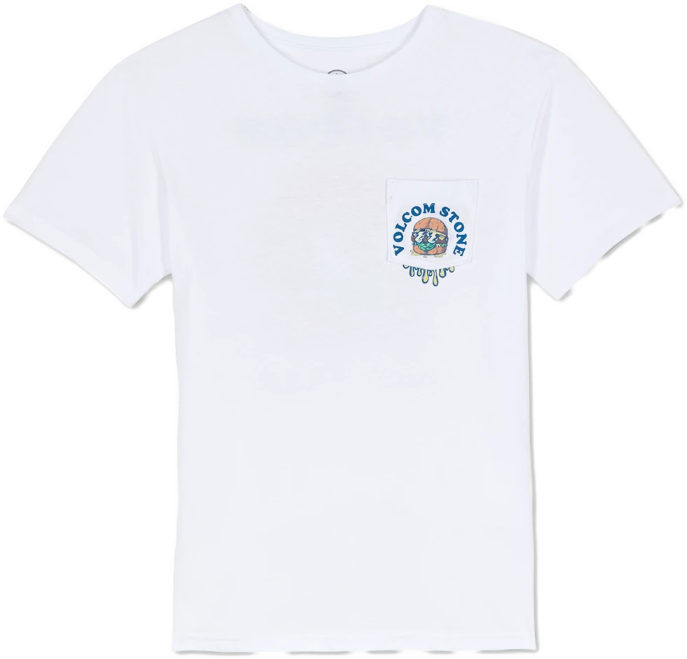 Volcom Burgstone Pocket camiseta manga corta niño | White