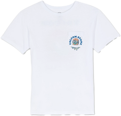 Volcom Burgstone Pocket camiseta manga corta niño | White