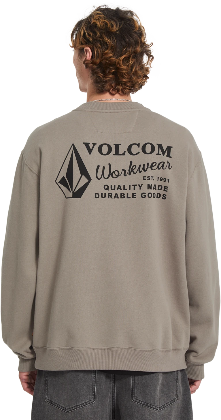 Volcom WORKWEAR CREW sudadera hombre detail 1 | Brindle