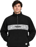 All One MOONPHASES HALF ZIP FLEECE T-DIARY (CARLOS ART) sudadera hombre | Black