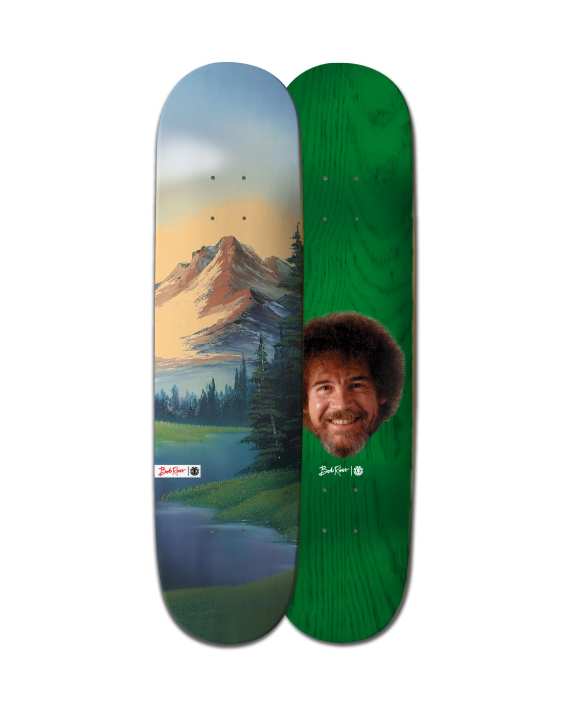 Element x Bob Ross 8" Happy In This World Skateboard-Deck | Elemente | Meistverkaufte Produkte | Neue Produkte | Neueste Produkte | surfdevils.com