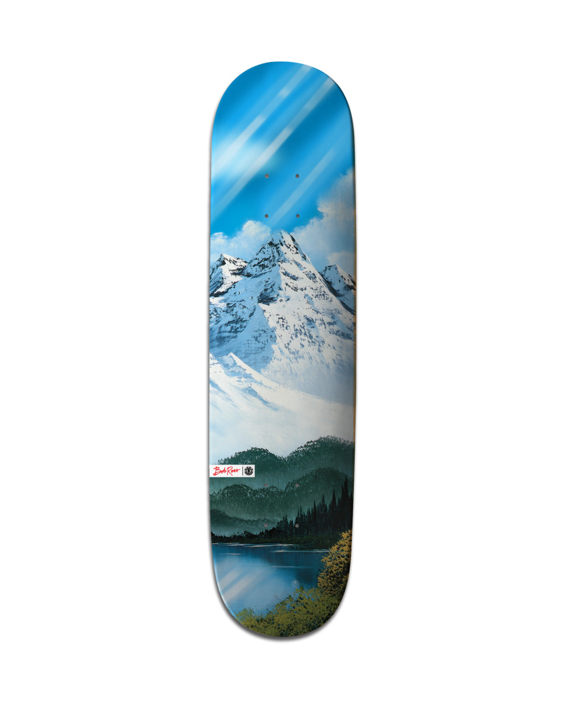 Element x Bob Ross 8,5" Skateboard Deck Good Day To Be Alive | Elemente | Meistverkaufte Produkte | Neue Produkte | Neueste Produkte | surfdevils.com