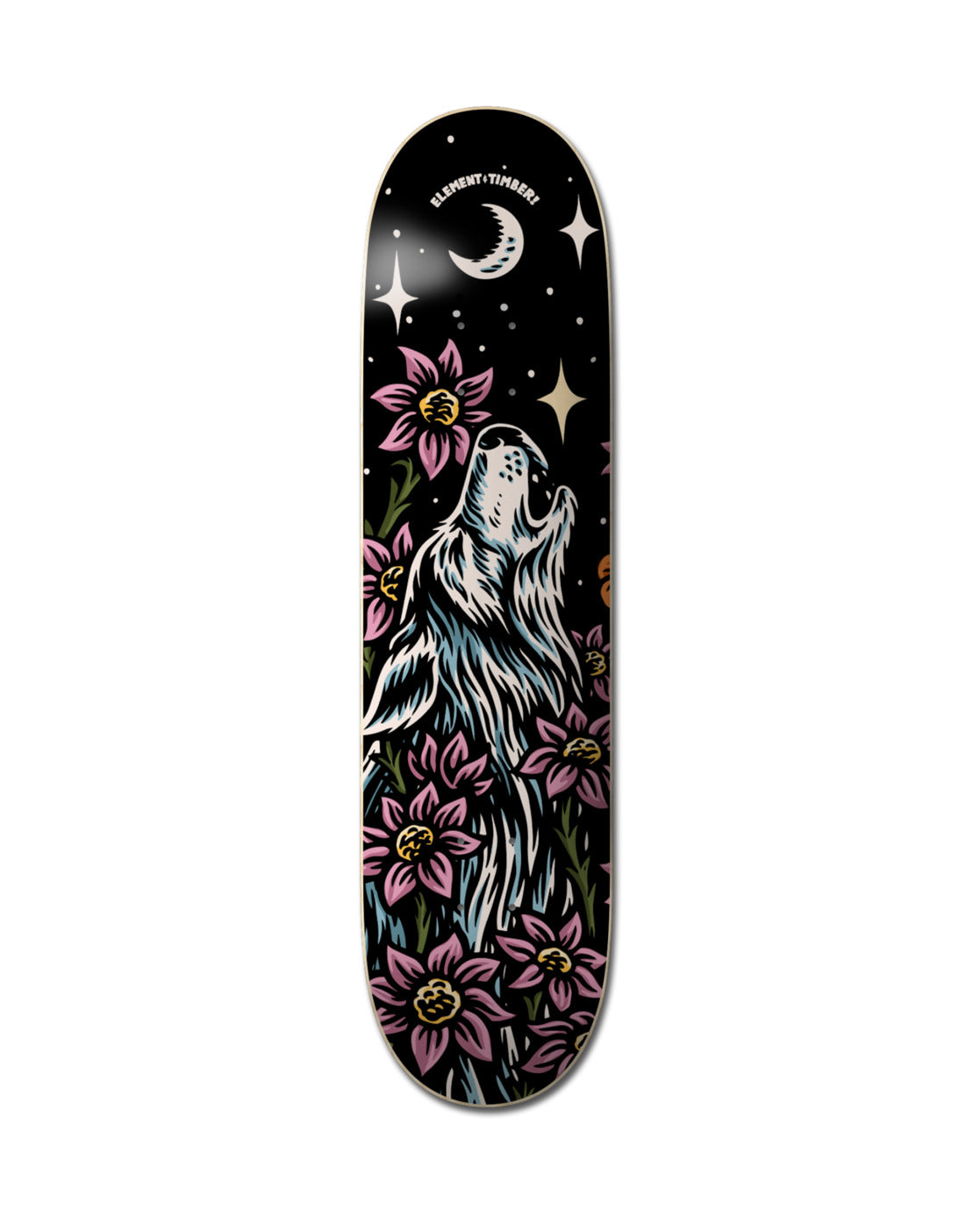 Element x Timber Skateboard-Deck! 8 Spätblüher Wolf