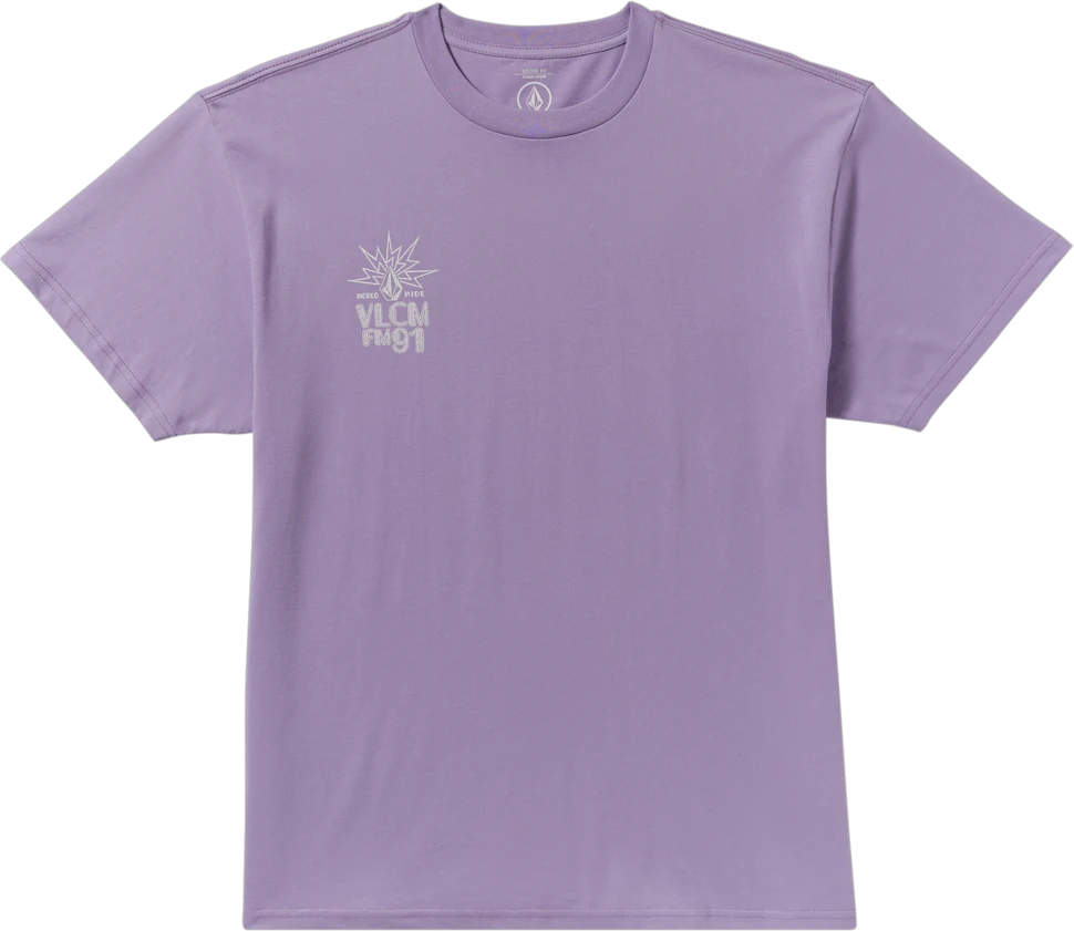 Volcom Tune In camiseta manga corta hombre detail 5 | Purple Ash