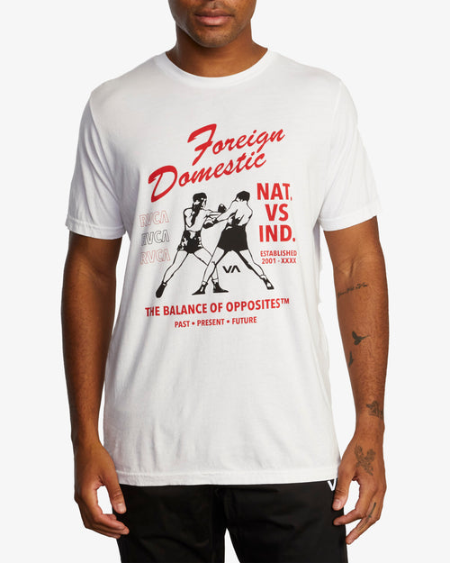 Camiseta Rvca Nat vs Ind White