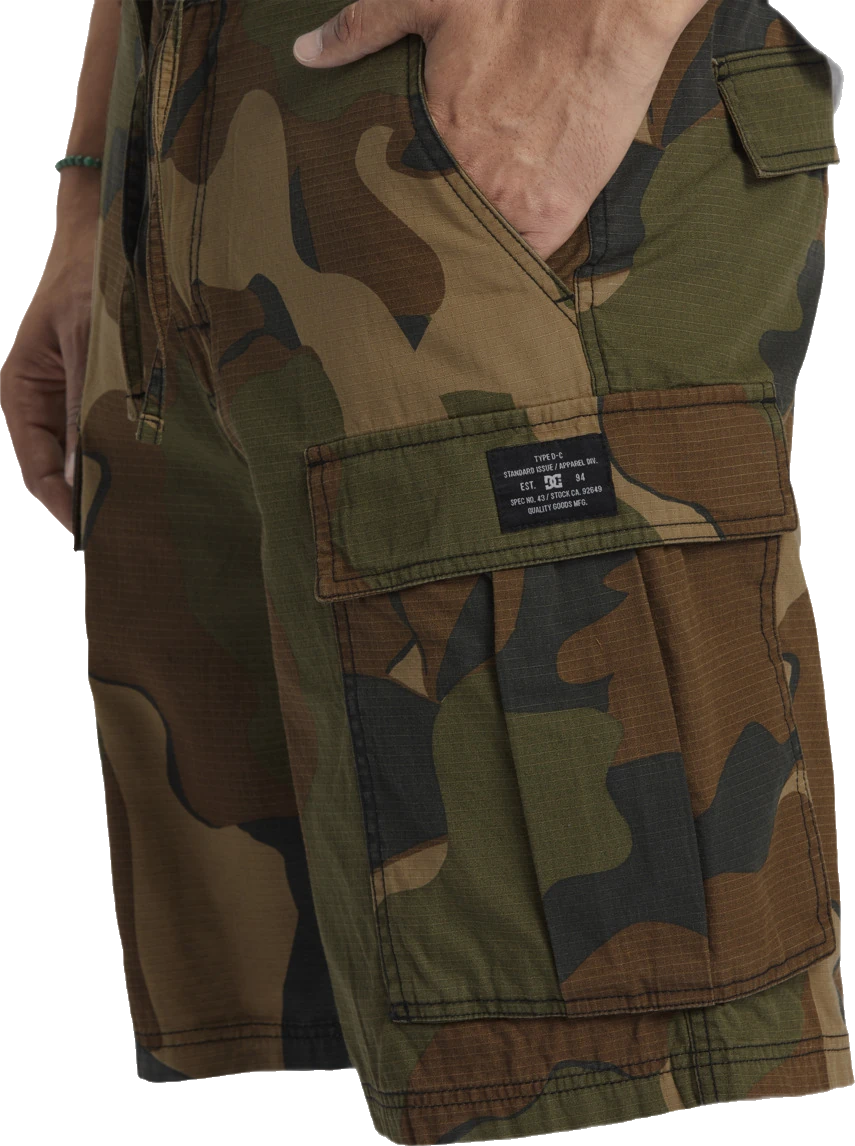 DC Shoes DC Tundra 22" Short Cargo Abstract Camo elastic waist short hombre detail 5 | Abstract Camo