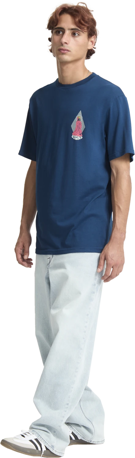Volcom Psychback camiseta manga corta hombre detail 6 | Cosmic Blue