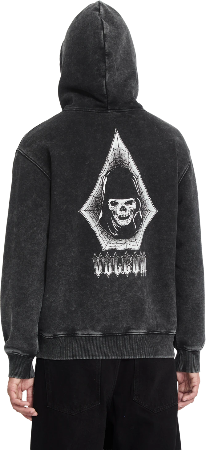 Volcom NODER PO sudadera con capucha hombre detail 4 | Light Acid Black