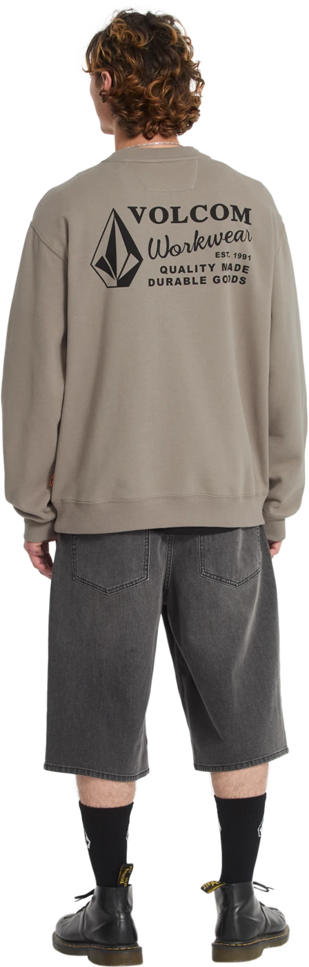Volcom WORKWEAR CREW sudadera hombre detail 5 | Brindle