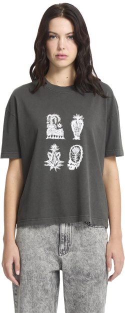Volcom Vaderetro 1 camiseta manga corta mujer | Vintage Black