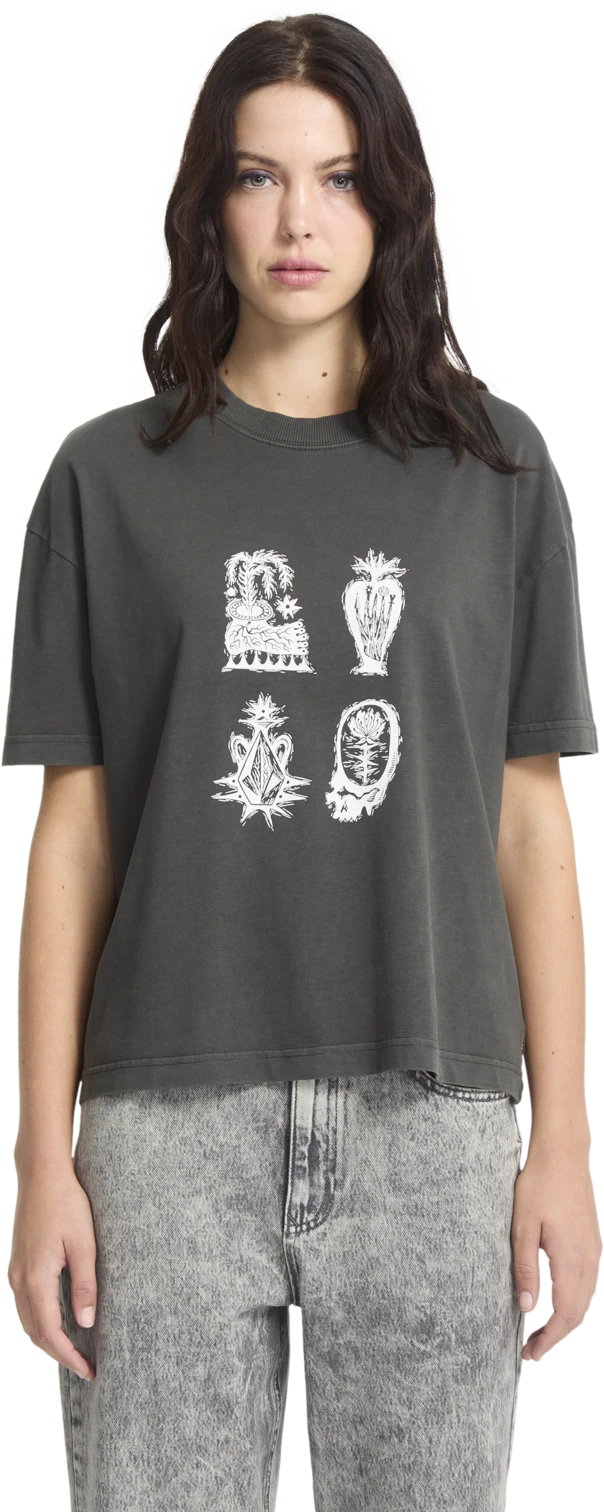 Volcom Vaderetro 1 camiseta manga corta mujer | Vintage Black