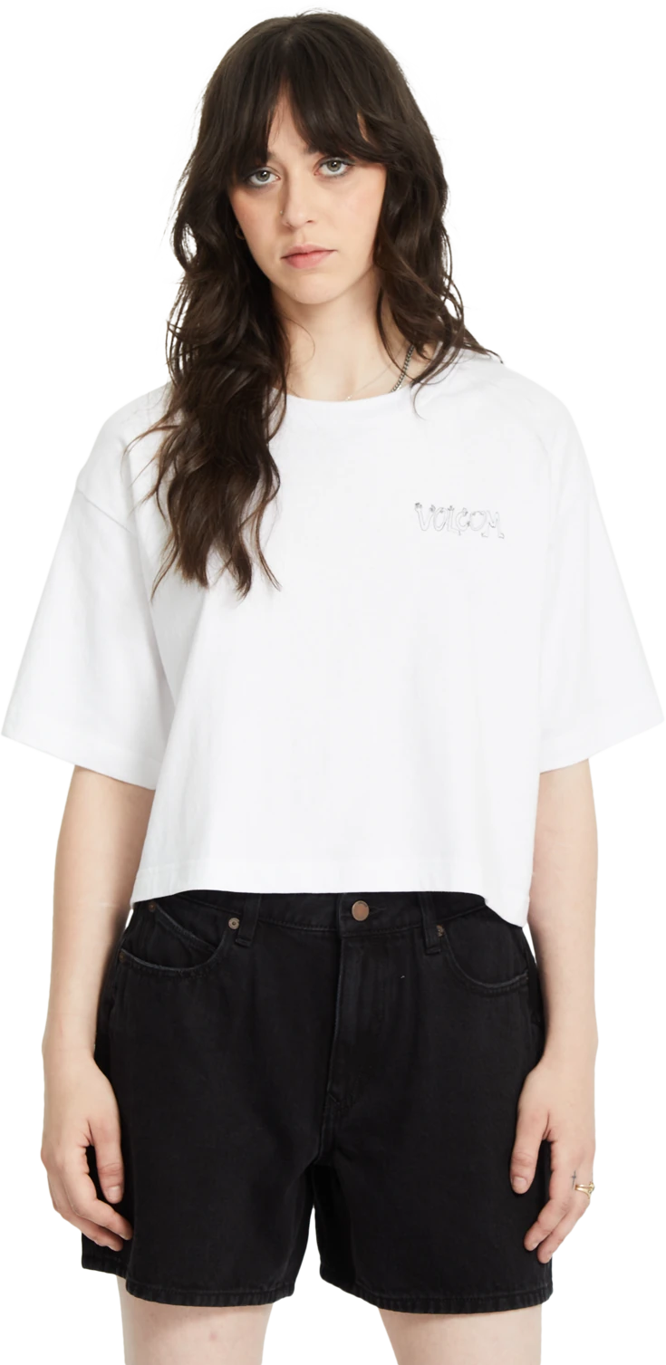 Volcom Drumstone T-shirt camiseta manga corta mujer | White
