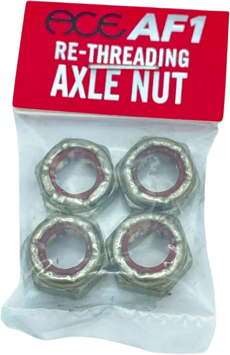 Ace Ace Re-Threading Axle Nuts (Pack of 4) tornillos de skate | Silver