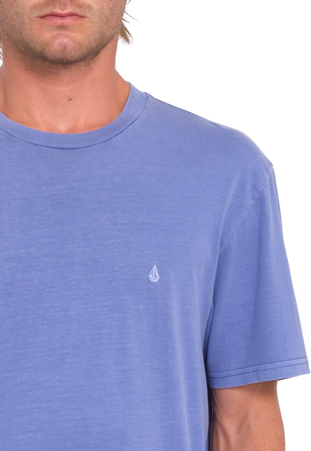 Volcom Solid Stone Emb camiseta manga corta hombre detail 2 | Ballpoint Blue