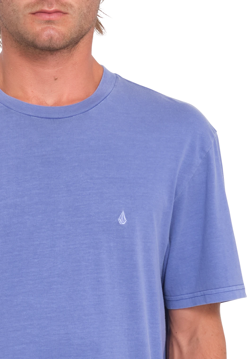 Volcom Solid Stone Emb camiseta manga corta hombre detail 2 | Ballpoint Blue