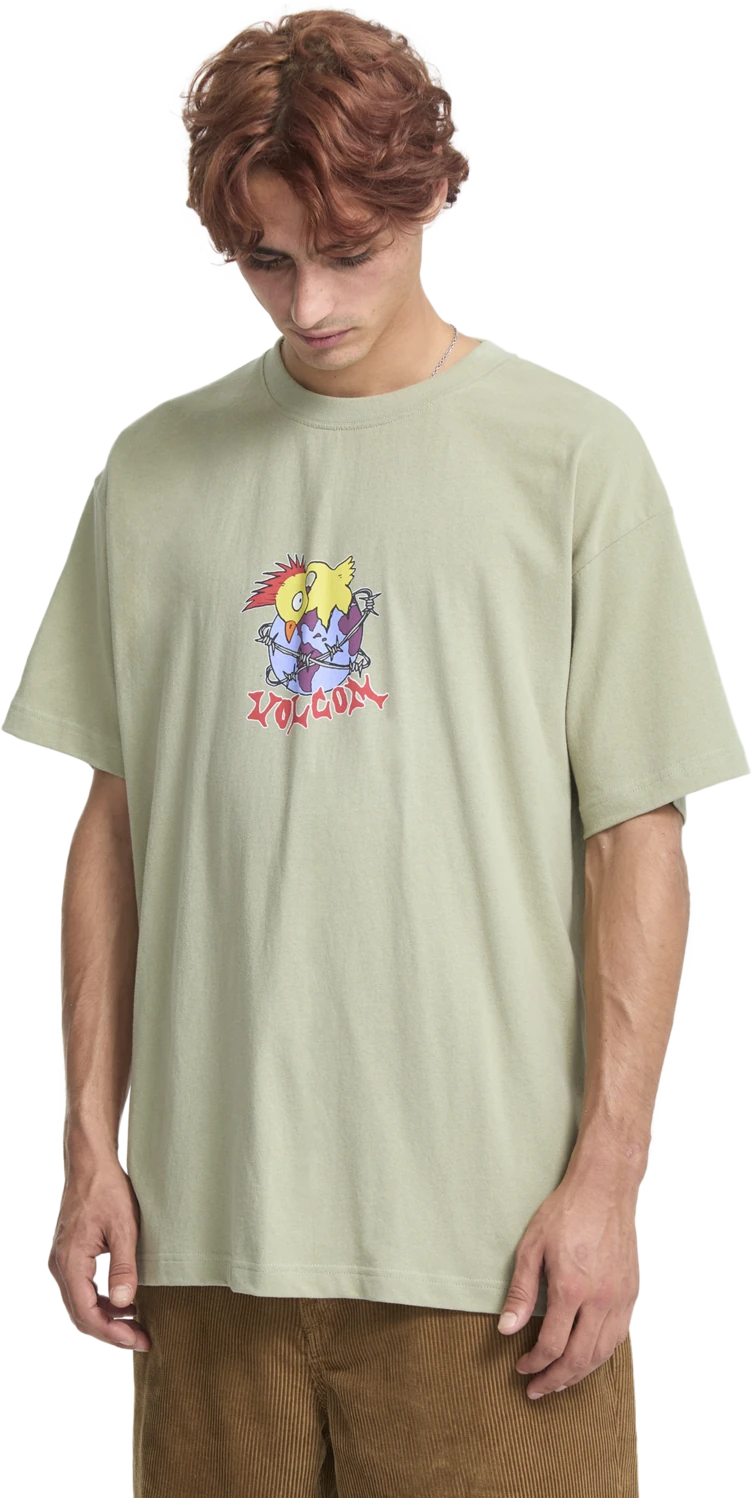 Volcom New Born camiseta manga corta hombre detail 6 | Green Tea