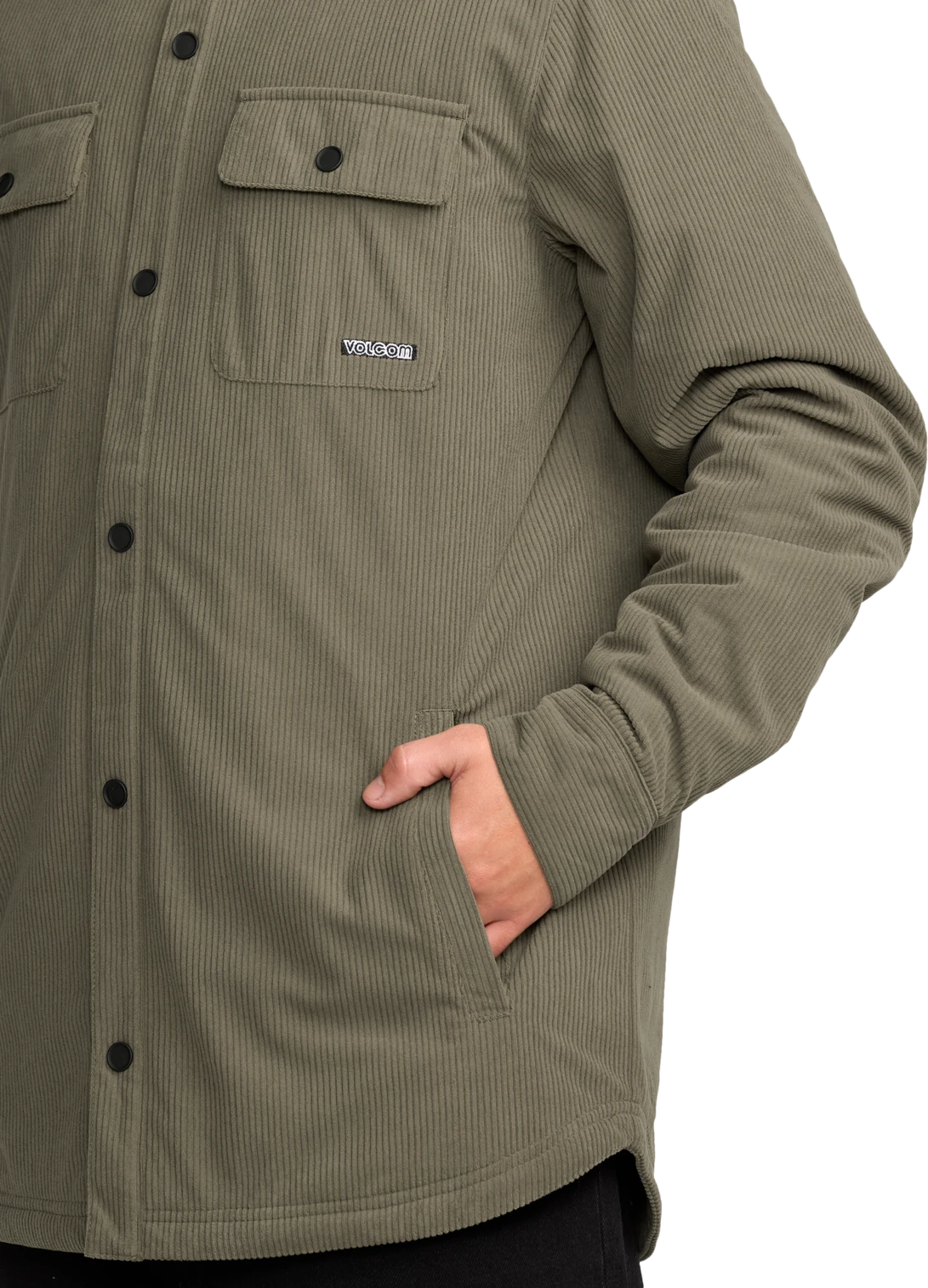 Volcom KENSON INS FLANNEL chaquetas y abrigos hombre detail 5 | Military