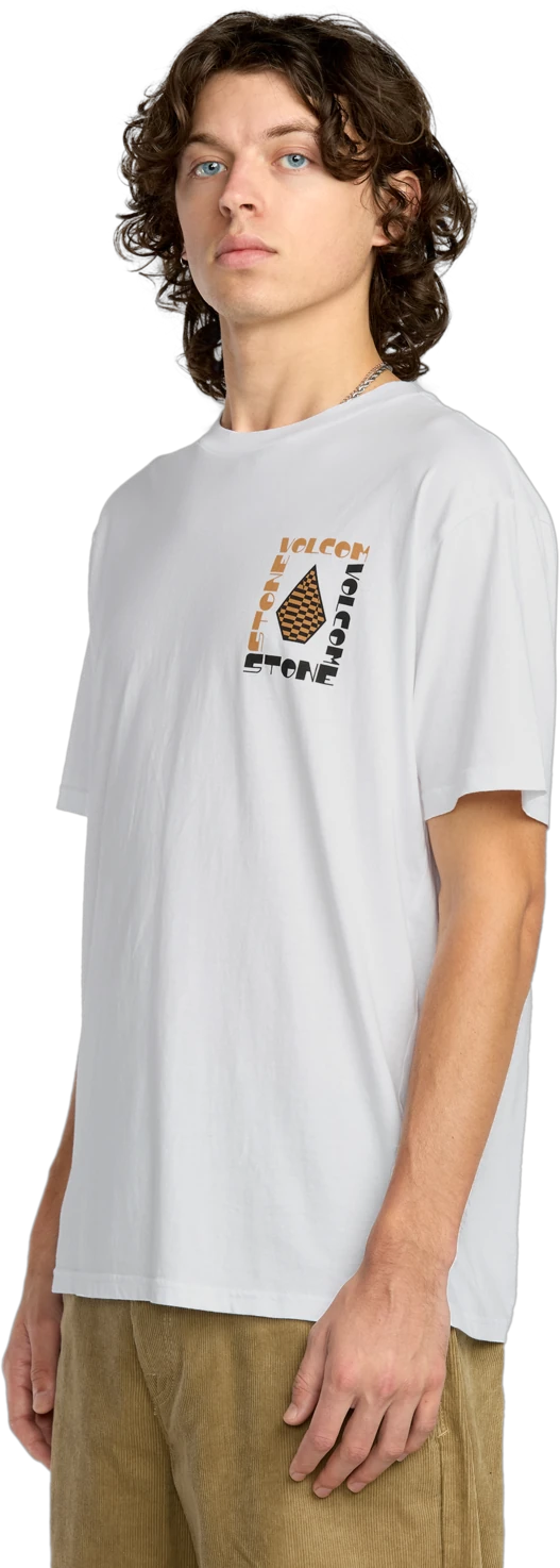 Volcom Cornerstone camiseta manga corta hombre detail 2 | White