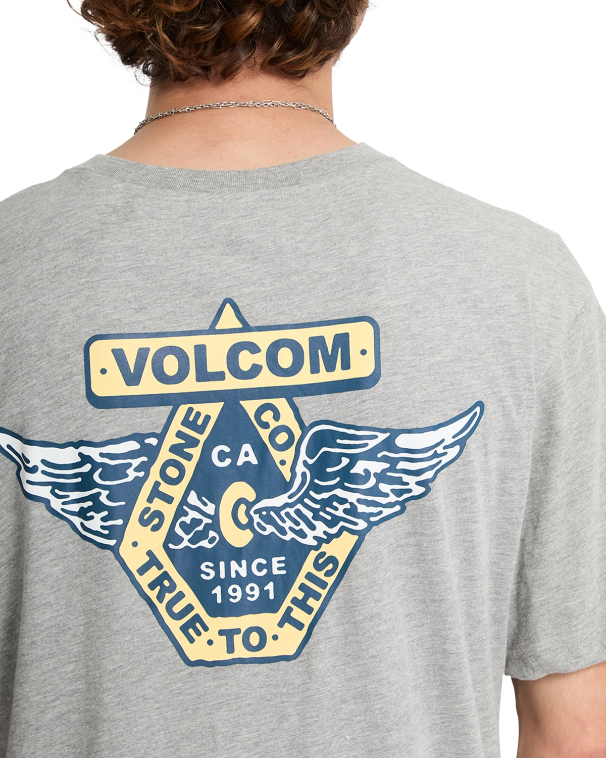Volcom FREE WHEEL HTH SST camiseta manga corta hombre detail 3 | Heather Grey