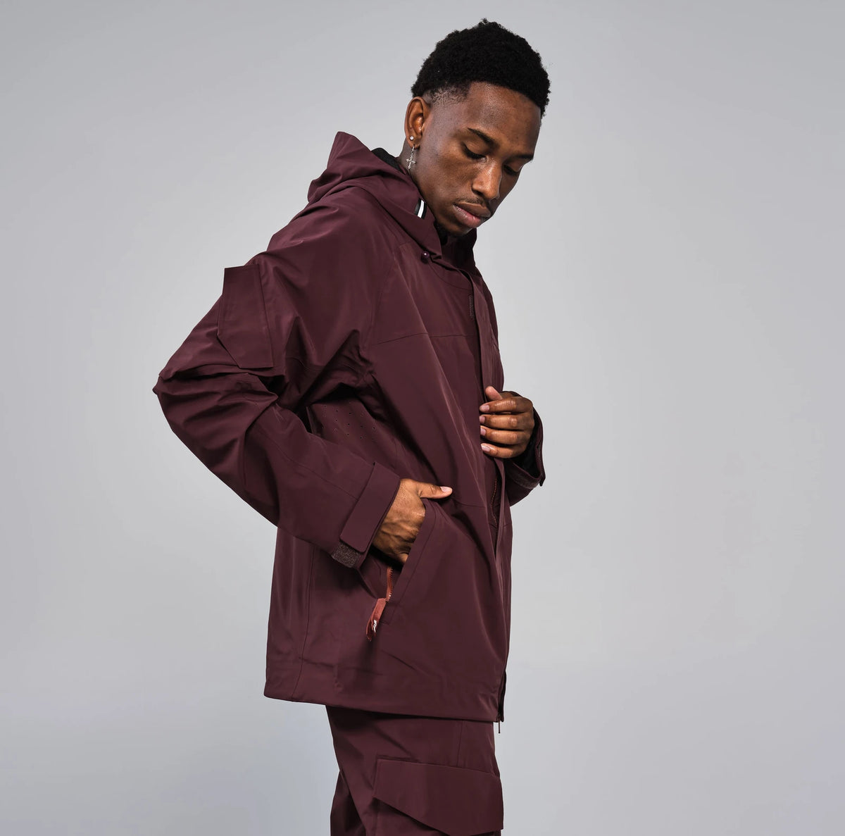 Whitespace AMF RIDING CARGO JACKET chaquetas y abrigos hombre detail 5 | Dark Mauve Purple