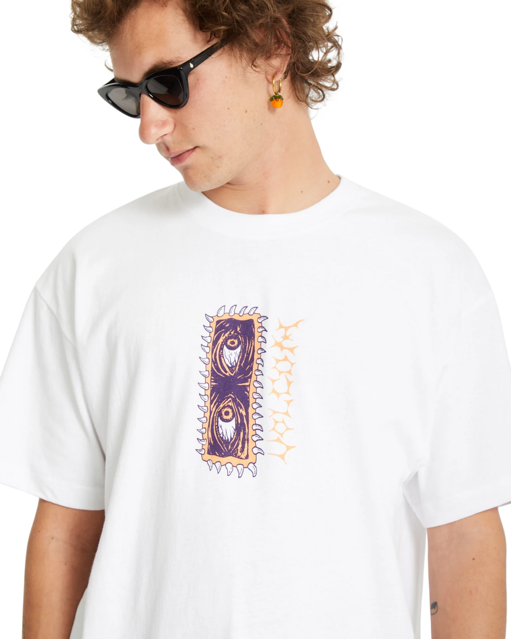 Volcom Eye Rust Lse camiseta manga corta hombre detail 4 | White