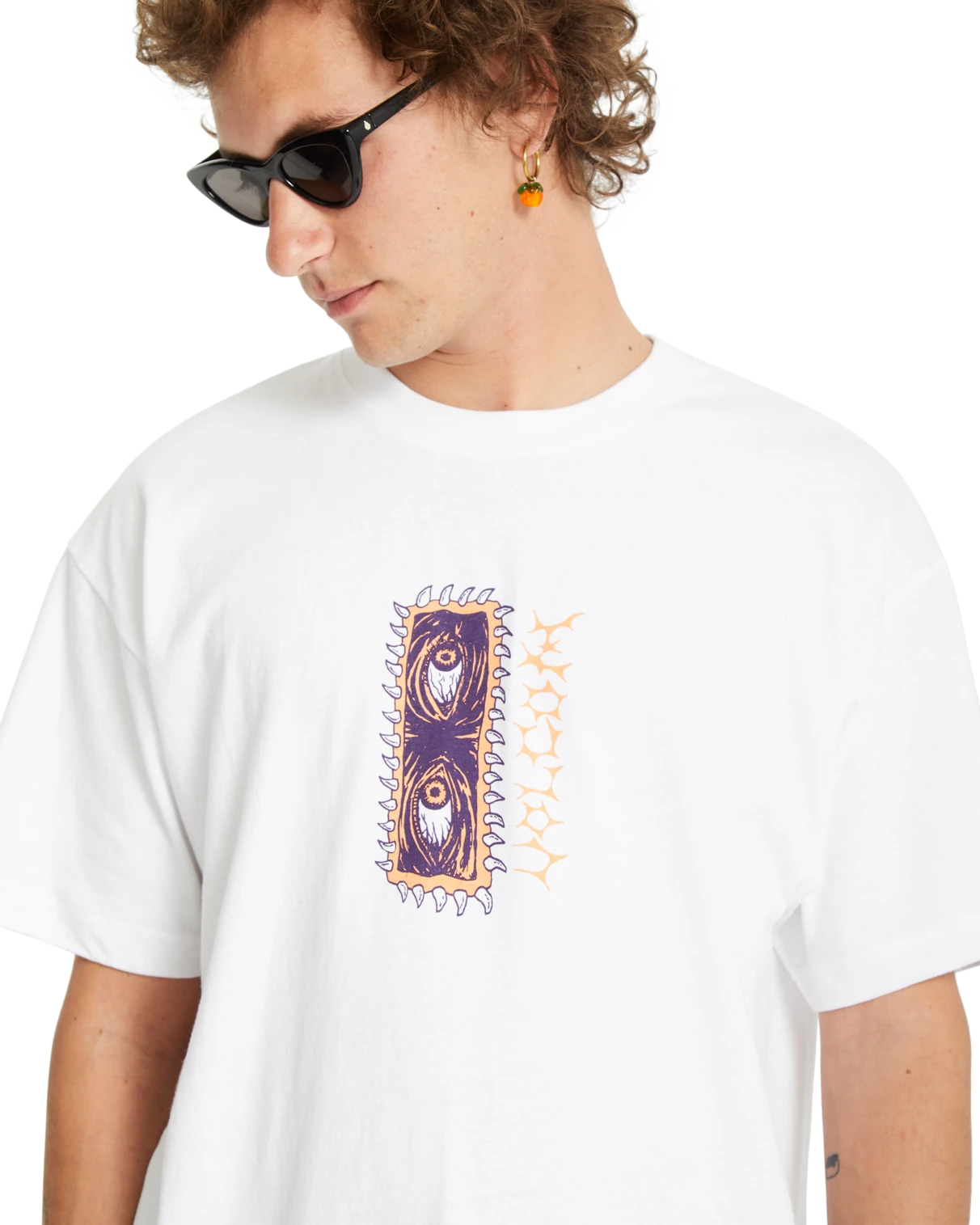 Volcom Eye Rust Lse camiseta manga corta hombre detail 4 | White