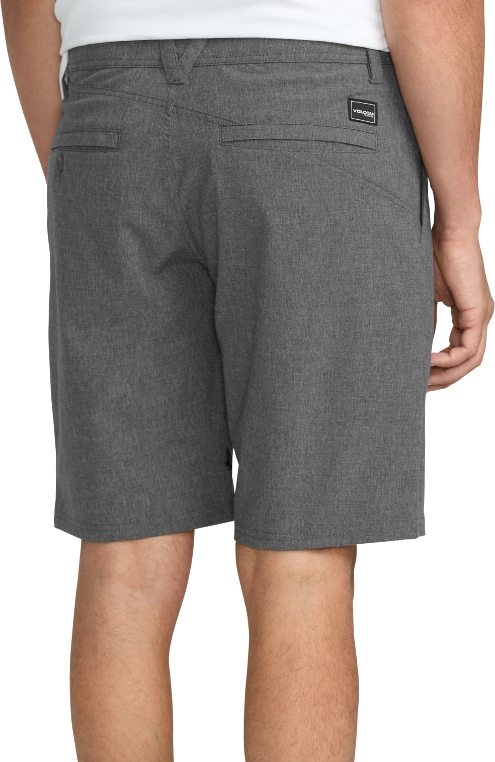 Volcom Frickin Cross Shred Static 20 hybrid short hombre detail 2 | Charcoal Heather