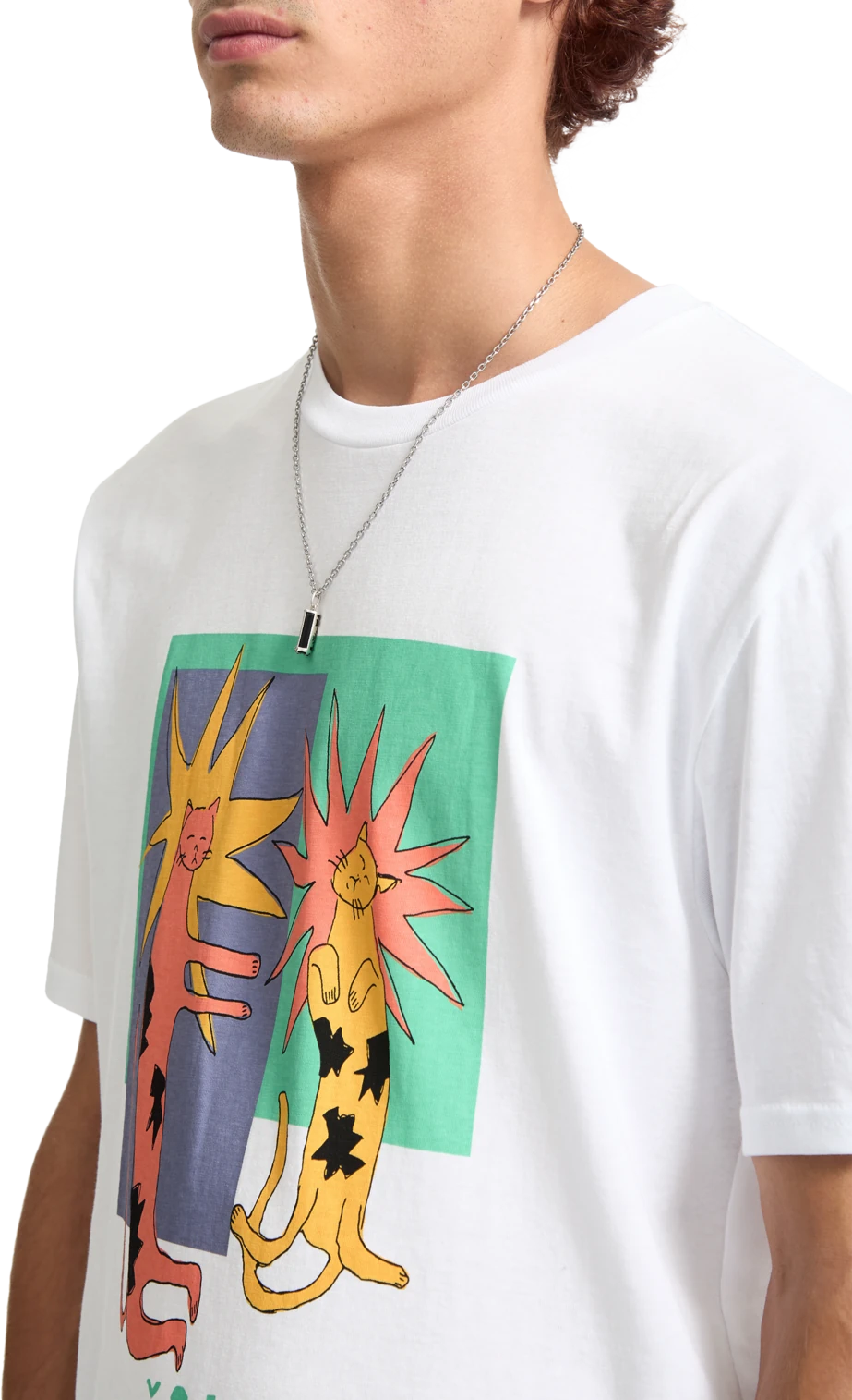 Volcom Longo Cats camiseta manga corta hombre detail 2 | White