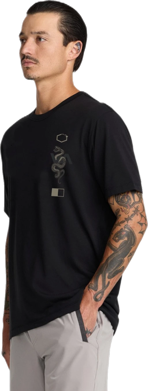 Rvca RVCA Baroon Venom Camiseta Negro Hombre camiseta manga corta hombre detail 3 | Negro