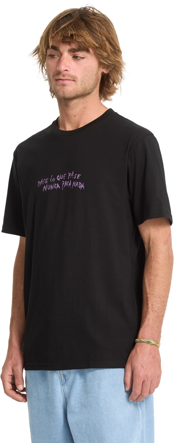 Volcom Nunca Pasa camiseta manga corta hombre detail 6 | Black