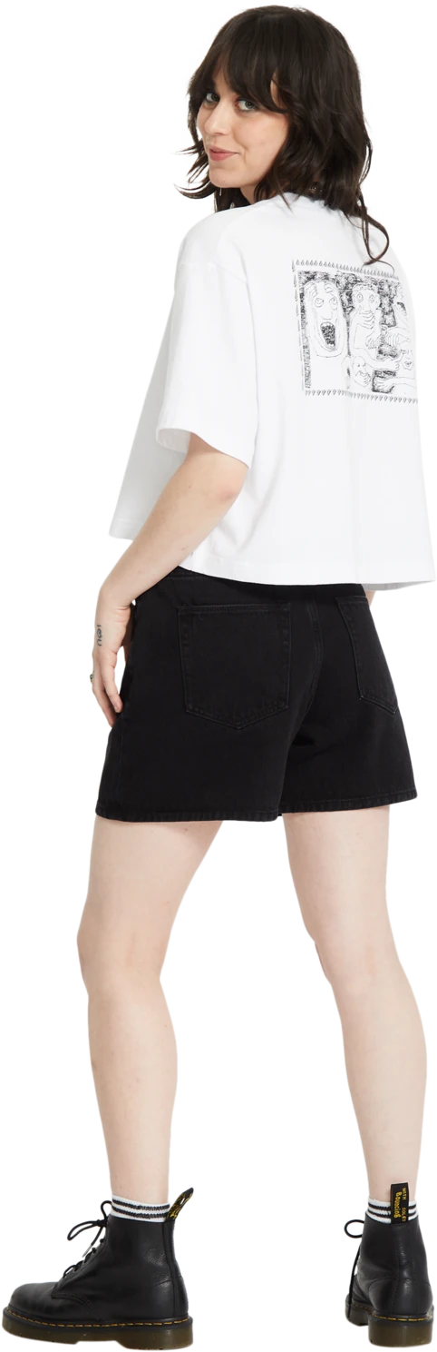 Volcom Drumstone T-shirt camiseta manga corta mujer detail 4 | White