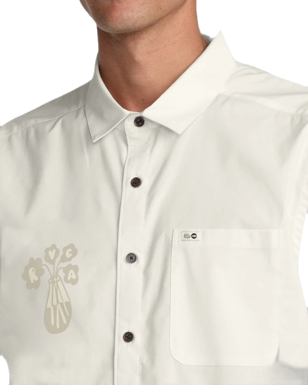 Rvca RVCA Alohana Camisa Manga Corta Beige Hombre camisas hombre detail 2 | Beige