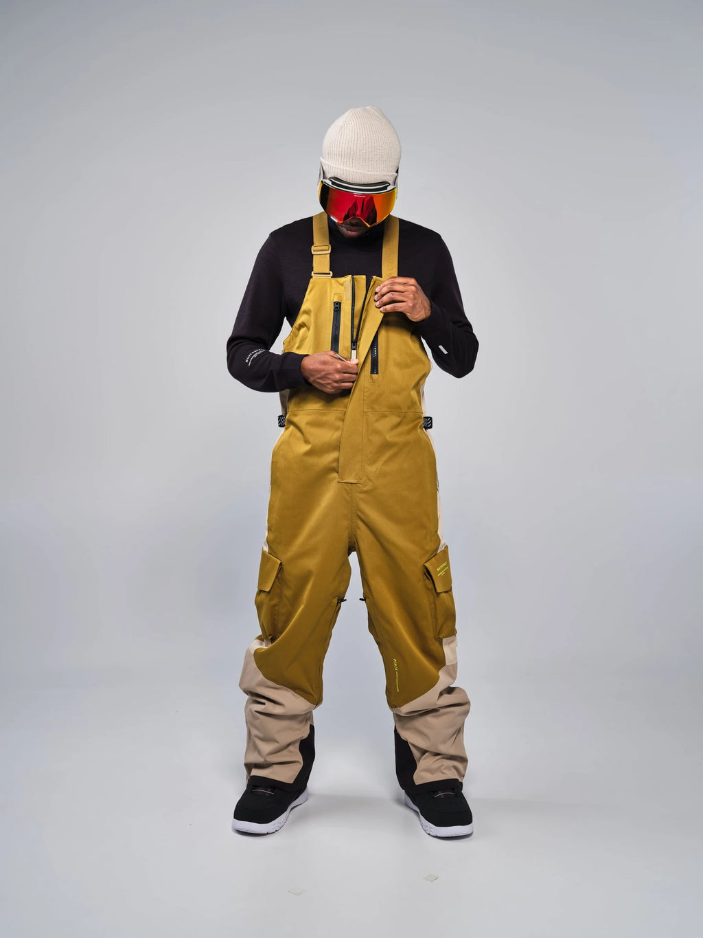 Whitespace 2L CARGO INSULATED BIB PANT pantalón hombre detail 5 | Khaki / Green Khaki