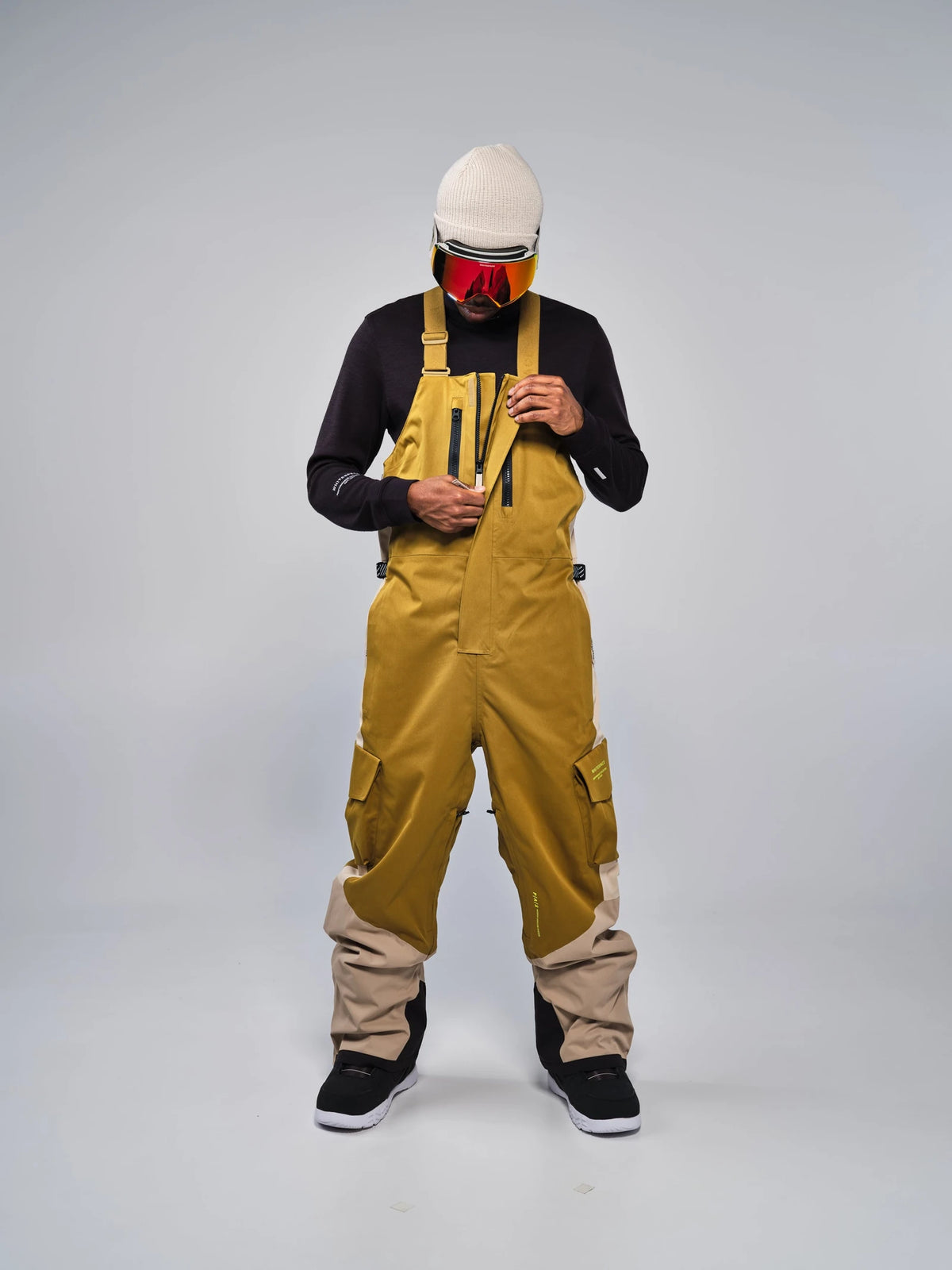 Whitespace 2L CARGO INSULATED BIB PANT pantalón hombre detail 5 | Khaki / Green Khaki