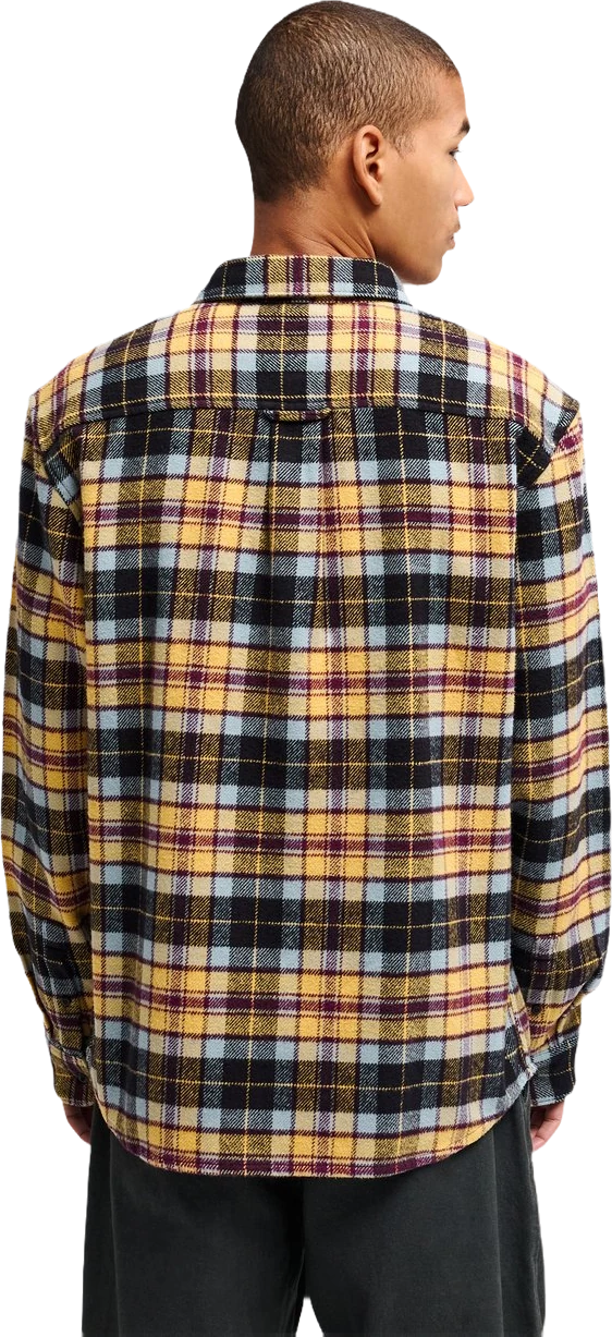 Rvca Hugues Heavy Flannel Camisa de manga larga Naranja Hombre camisas hombre detail 1 | Naranja