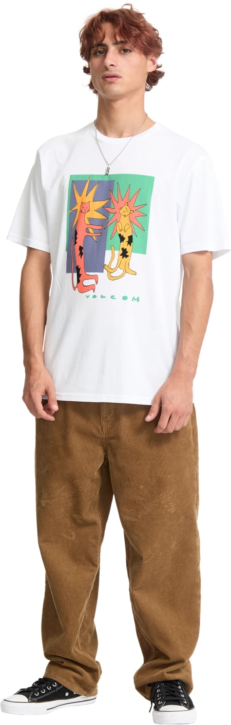 Volcom Longo Cats camiseta manga corta hombre detail 7 | White