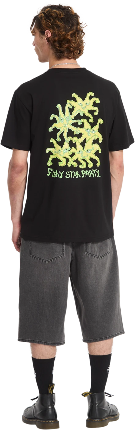 Volcom FISHYSTAR SST camiseta manga corta hombre detail 4 | Black