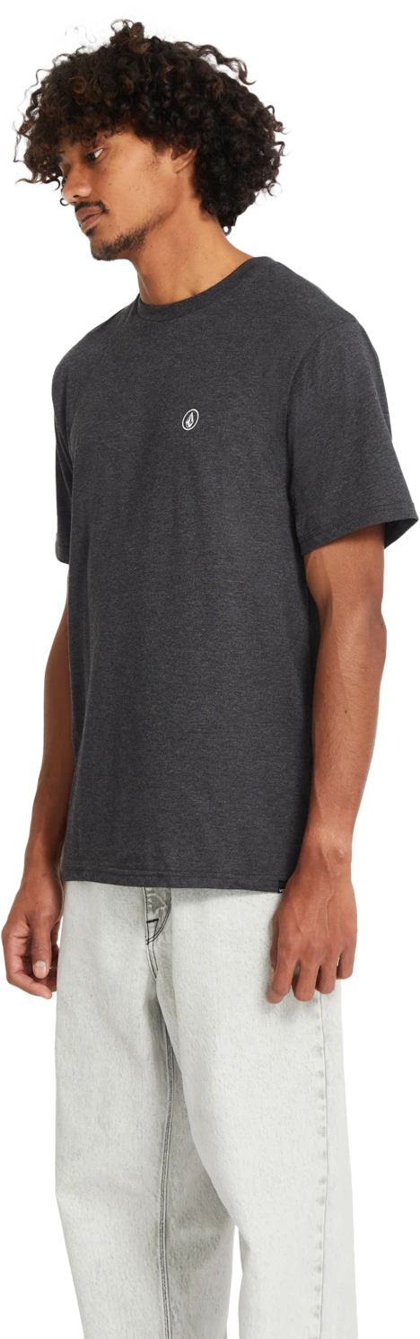 Volcom Circle Blanks camiseta manga corta hombre detail 2 | Heather Black