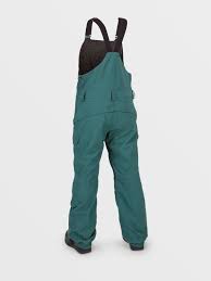 Women's Snowboard Pants Bib Overall Volcom Creston 3D Stretch Bib Overall - Balsam