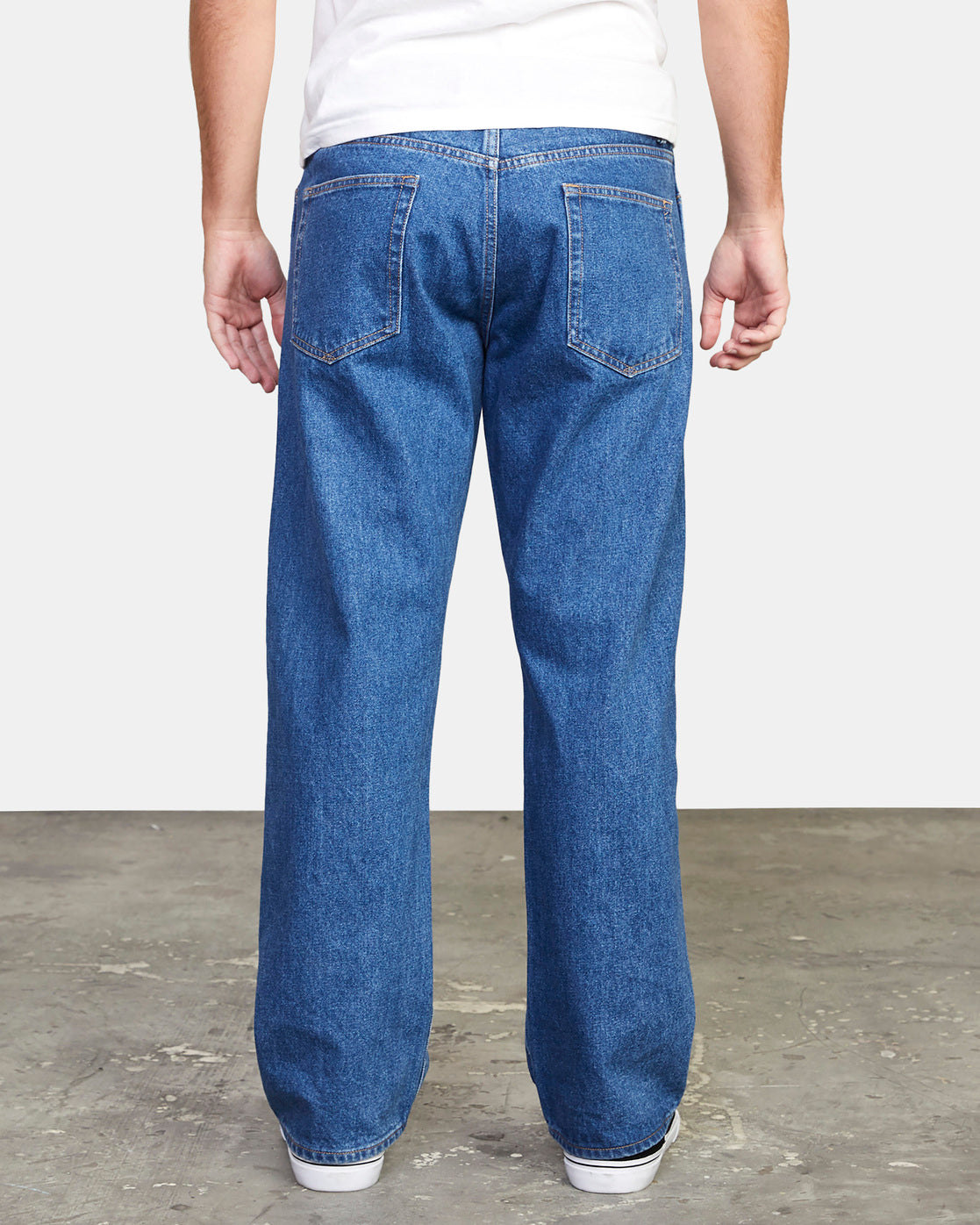 Rvca Americana Denim Jeans mit blauem Kragen
