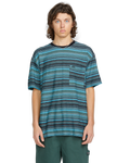 Volcom Slide Stone Crew SS camisa manga corta hombre | Dark Black Heather